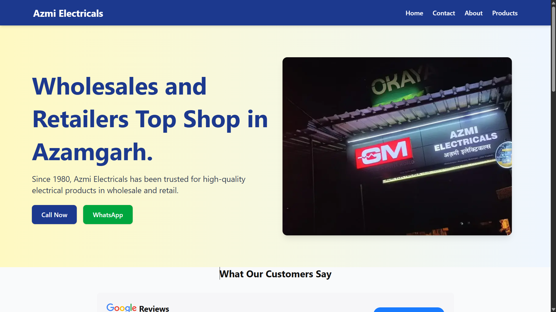 Azmi Electricals Website